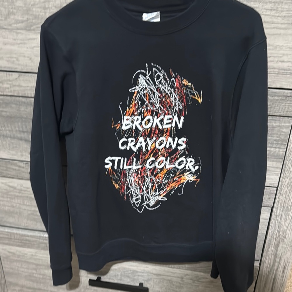 Black Graphic Men's Sweater